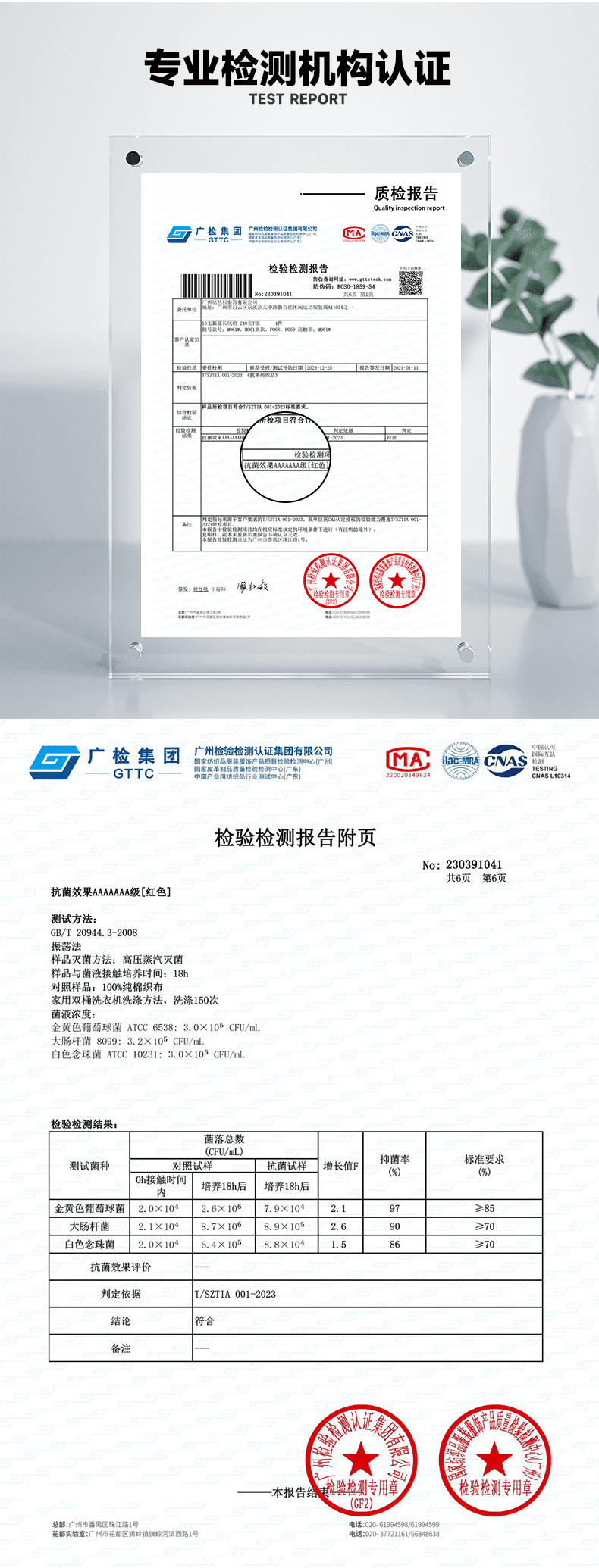 新款 M061童 新疆长绒棉正肩圆领短袖(240克7A抗菌) T恤 细节展示 启虎