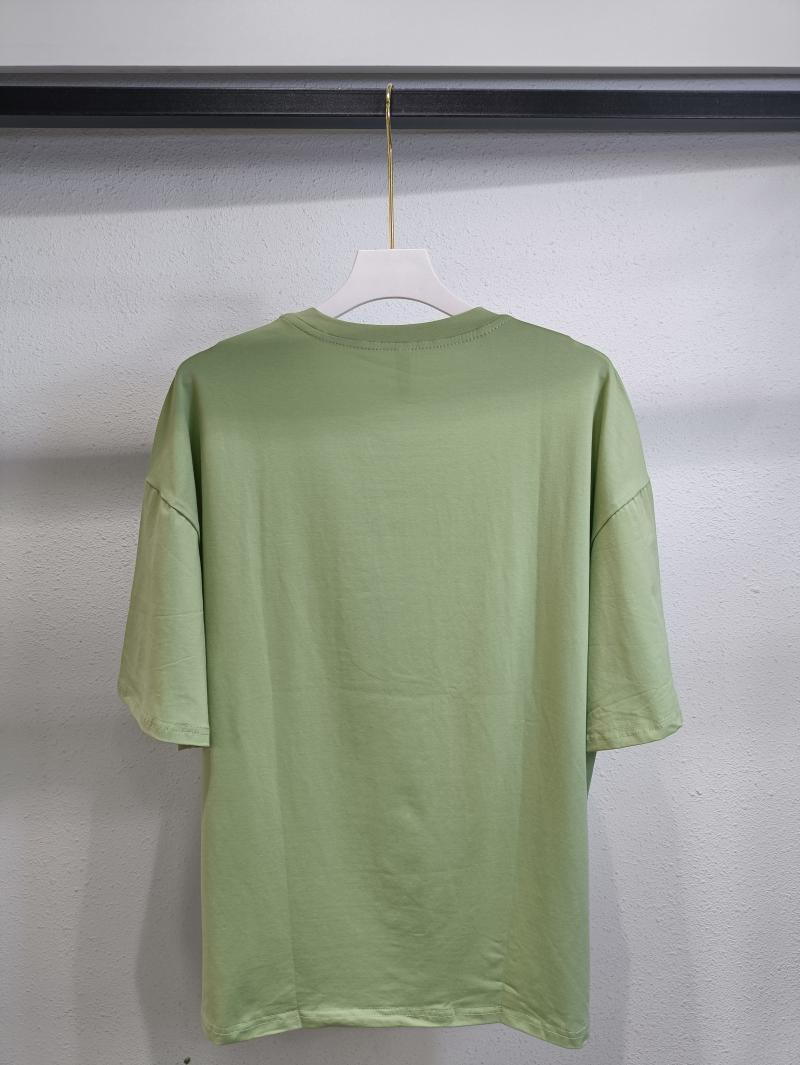M008 纯棉落肩圆领五分袖（200克纯棉） T恤 细节展示 paidai