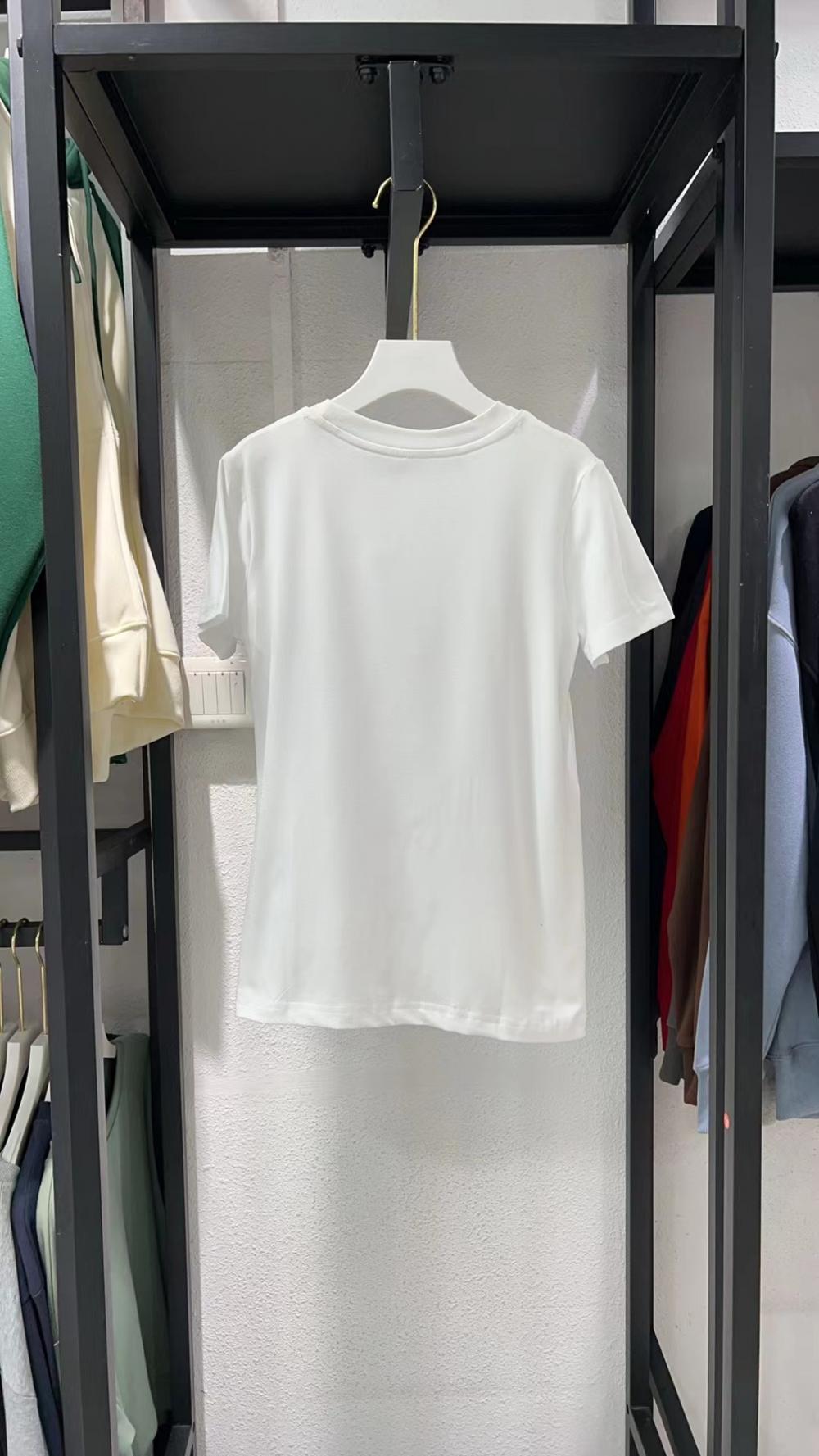 M003C 童装上领正肩圆领短袖（200克莫代尔） T恤 细节展示 paidai
