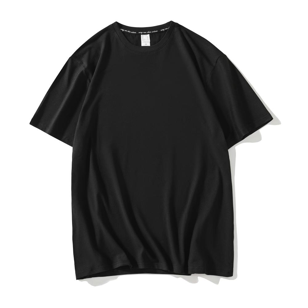 M003C 童装上领正肩圆领短袖（200克莫代尔） T恤 细节展示 paidai