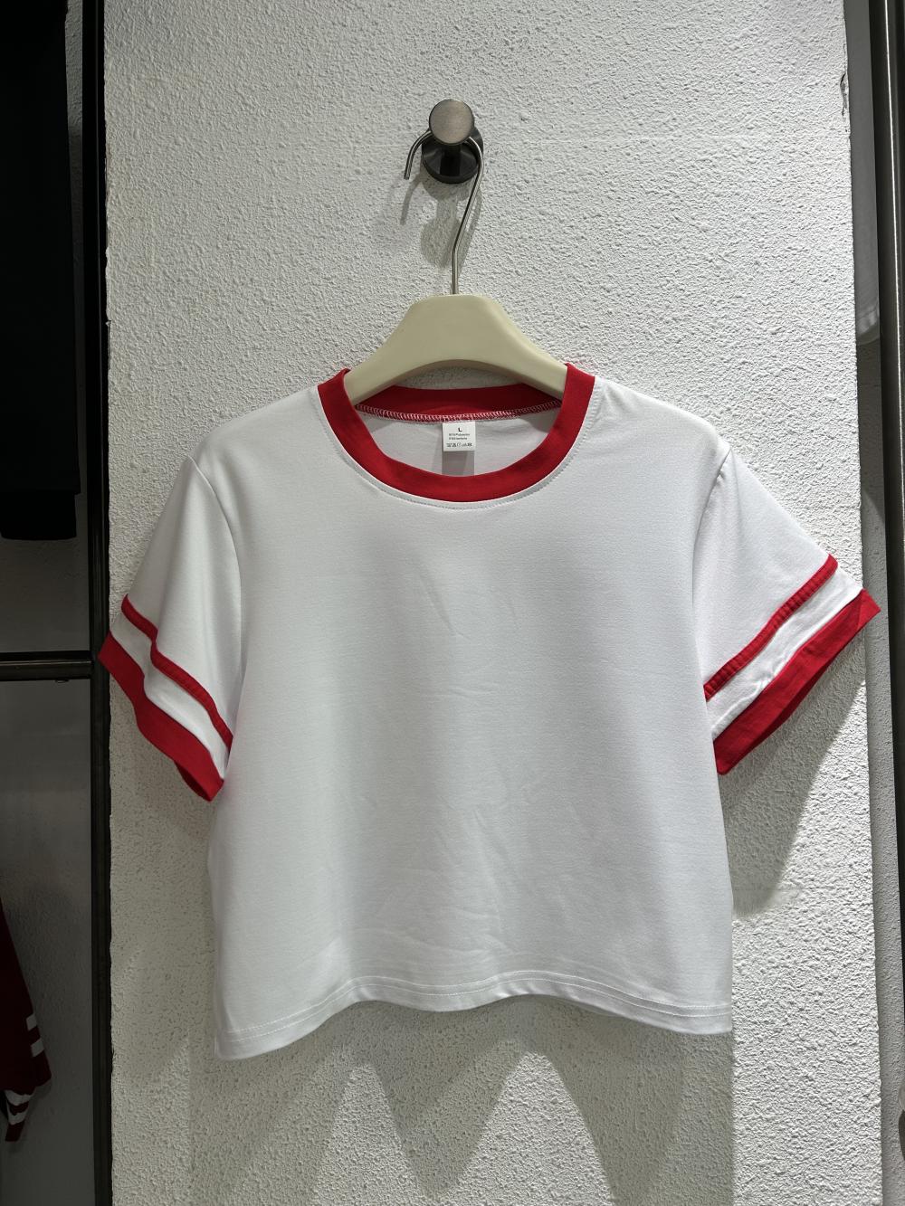 DD036 莫代尔撞色圆领T恤 T恤 细节展示 paidai