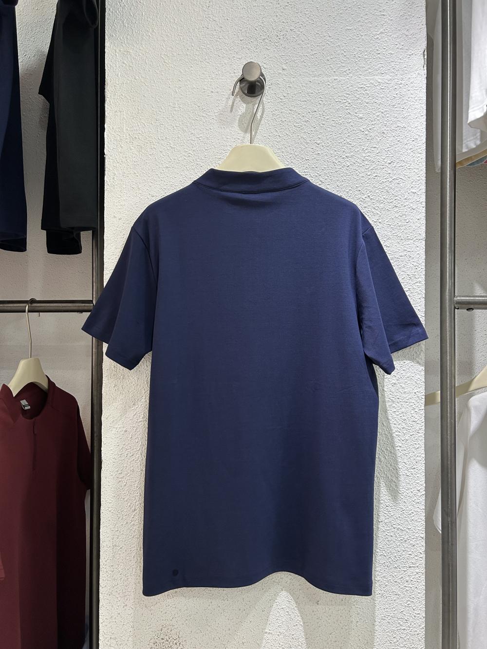 M128 50支纯色半拉链小立领T恤 T恤 细节展示 启虎