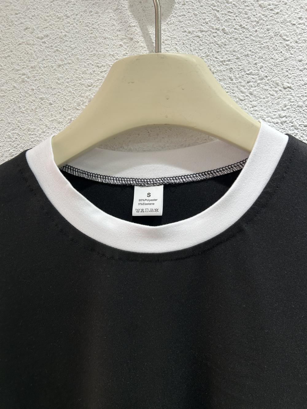 DD036 莫代尔撞色圆领T恤 T恤 细节展示 paidai