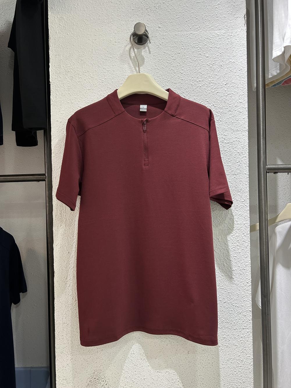 M128 50支纯色半拉链小立领T恤 T恤 细节展示 启虎